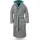 Normani Unisex Baumwoll-Bademantel Rob in Grau/Petrol | Gr.: S