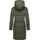 Ragwear Damen Wintermantel Steppmantel in Wolloptik mit Kapuze und hohem Kragen Jumana YOUMODO Dark Olive Gr. S - S