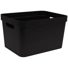 Eda Aufbewahrungsbox STONE 12 l 1-tlg. schwarz
