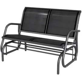 Outsunny Schaukelstuhl 120 x 70 x 88 cm schwarz 2 St.