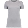 Damen Merino Sport Shirt 1/2 Arm W, temperaturregulierendes atmungsaktives Funktionsunterwäsche-Shirt in Wollqualität, light grey, L