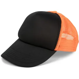 Stylebreaker 5-Panel Mesh Cap orange/schwarz Einheitsgröße