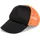 Stylebreaker 5-Panel Mesh Cap orange/schwarz Einheitsgröße
