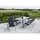 Merxx Amalfi Set 9-tlg. Tisch 220 x 90 cm schwarz