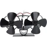 Holzofenventilator, 8 Flügel, Umweltfreundlicher Ofenventilator, Kaminofenventilator Mit Wärmeenergie, Leiser Ventilator Für Holzöfen, Gran Ofenventilator