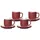 Ritzenhoff & Breker Jasper Espressotasse 0,1 l Rot 4 St.