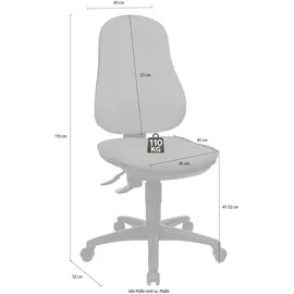 TOPSTAR Point 70 ohne Armlehnen rot / schwarz
