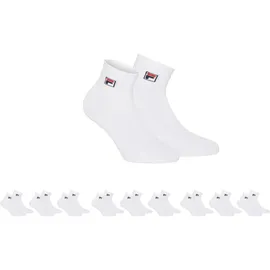 Fila UNISEX QUARTER PLAIN SOCKS 9 Paare Weiß 35-38