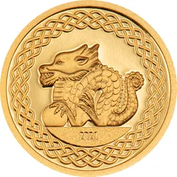 Die seltene Gold-Gedenkmünze zum Jahr des Drachen 2024!