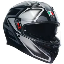 AGV K3 Compound Integralhelm - Matt Schwarz/Grau / XL