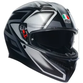 AGV K3 Compound Integralhelm - Matt Schwarz/Grau / XL