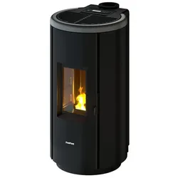FREEPOINT Pelletofen »Chrome 7«, 7 kW, Stahl, titanium - silberfarben