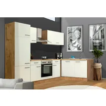 Flex-Well Winkelküche L-Form 280 x 170 cm weiß