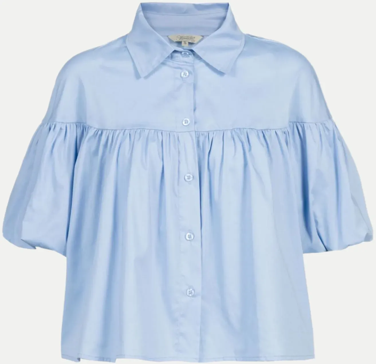 Kurzarmbluse Eyleen Blau XL