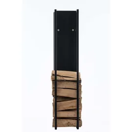 CLP Kaminholzständer Spark Metall 25 x 25 x 100 cm Schwarz