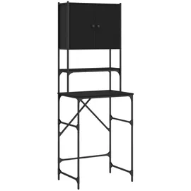 vidaXL Waschmaschinenschrank 68 x 48,5 x 194 cm Schwarz Metall