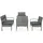 vidaXL Garten-Lounge-Set 5-tlg. grau