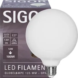 Sigor LED-Filament Globe E27 2700K L 178, Ø 125