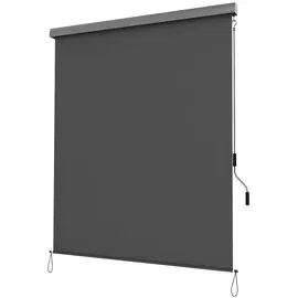 Songmics Senkrechtmarkise 250 x 160 cm grau Polyester