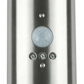 Easylight Außenwandleuchte Edelstahl 34,0 cm inkl. Bewegungsmelder E27 IP44 silber/weiß