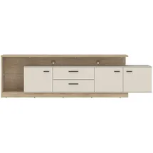 wójcik Meolo TV-Lowboard  cm Braun Kunststoff/Metall/Holzwerkstoff