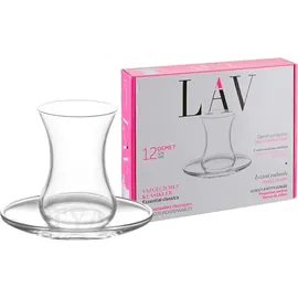 LAV Demet Teeglas 0,135 l Transparent 12 St.