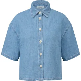 s.Oliver Boxy Denim-Bluse blau 46
