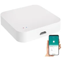 Luminea RC-350.duo ZigBee WLAN Gateway Smart Home Zentrale Weiß