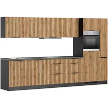 kochstation Küchenzeile KOCHSTATION 330 cm beige