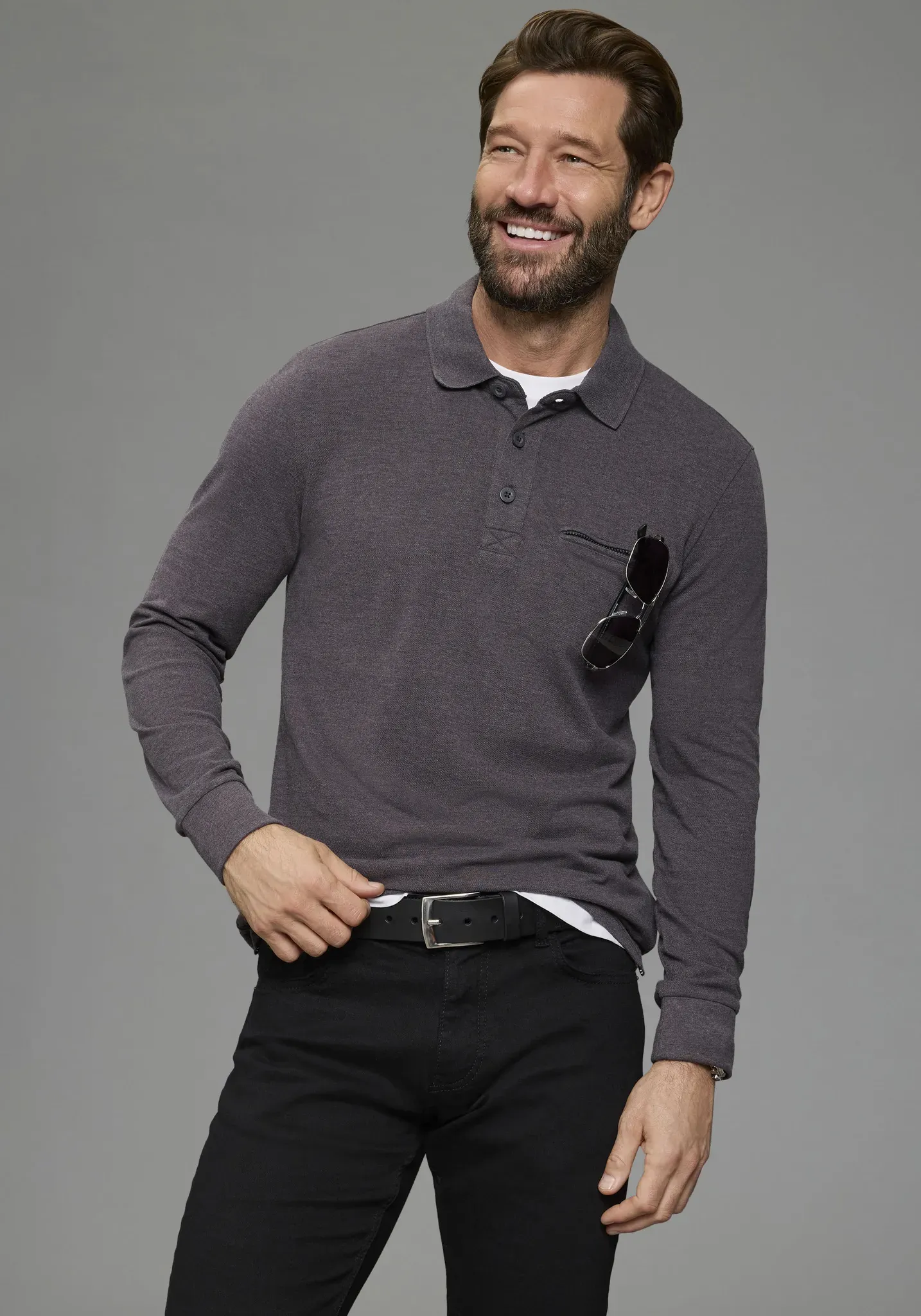 Ledergürtel H.I.S, Herren, Gr. 145, schwarz, Rindsleder, unifarben, Basic, Gürtel Ledergürtel, im zeitlos edlem Look - NEU bis Gr. 145 verfügbar