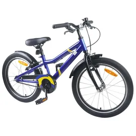 vidaXL Kinderfahrrad 24 Zoll blau/schwarz