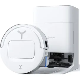Ecovacs DEEBOT T80 OMNI Saugroboter mit Wischfunktion, 18.000 Pa, OZMO ROLLER Wischwalze mit kontinuierlicher Frischwasser-Selbstreinigung, ZeroTangle 3.0, Moppwäsche mit 40-75°C heißem Wasser, Weiß