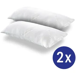 2 x CloudComfort Viskoelastik Komfort-Schlaf-Kissen 40 x 80 cm