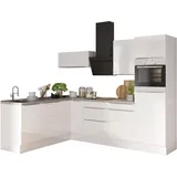 kochstation Winkelküche L-Form 270 cm weiß