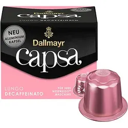 Dallmayr Capsa Lungo Decaffeinato Kaffeekapseln, Arabicabohnen 10 Portionen