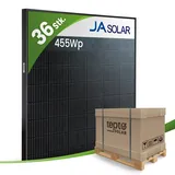 JA Solar 455Wp JAM54D41-LB Bifazial Glas-Glas Fullblack (Palette)