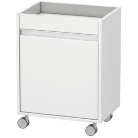 Duravit Ketho Rollcontainer Tür links, weiß matt