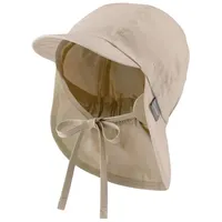 Sterntaler Schirmmütze mit Nackenschutz beige 47 cm