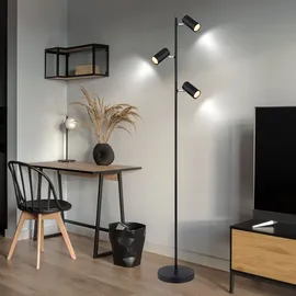 GLOBO Stehlampe 3-flg. 154,0 cm schwarz