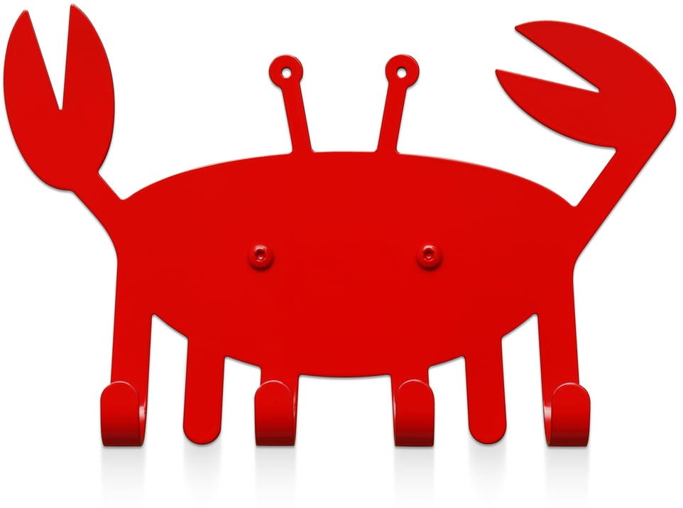 vonbox - Kleine Krabbe Wandhaken, verkehrsrot