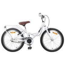 vidaXL Kinderfahrrad 18 Zoll RH 0 cm weiß