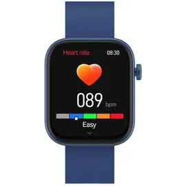 Denver SWC-185BU BT 40 mm Aluminiumgehäuse blau Sportarmband blau One Size