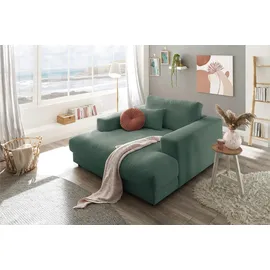 KAWOLA Relaxsessel MADELINE Cord 150 x 86 x 170 cm Grün