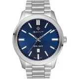 Bridgeton, 43mm, silber/blau