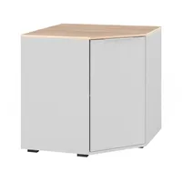 Vicco Eckkommode Betti 78 x 78 cm Weiß/Sonoma