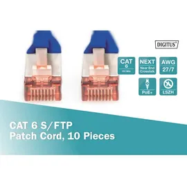Digitus CAT 6 S/FTP Patchkabel, 10 Stück
