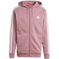 Adidas Essentials 3-Streifen Kapuzenjacke Preloved Crimson XS