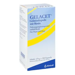 Gelacet Gelatinekapseln mit Biotin