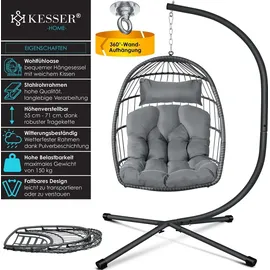 Kesser Hängesessel Jungle Grau