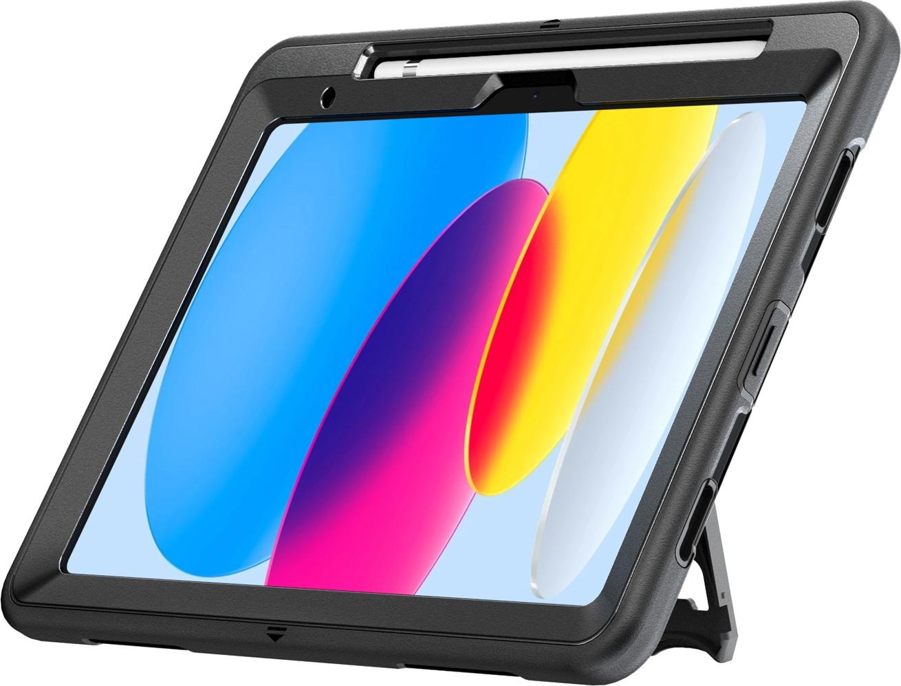 4smarts Rugged Case Grip (iPad 2022 (10. Gen)), Tablet Hülle, Schwarz